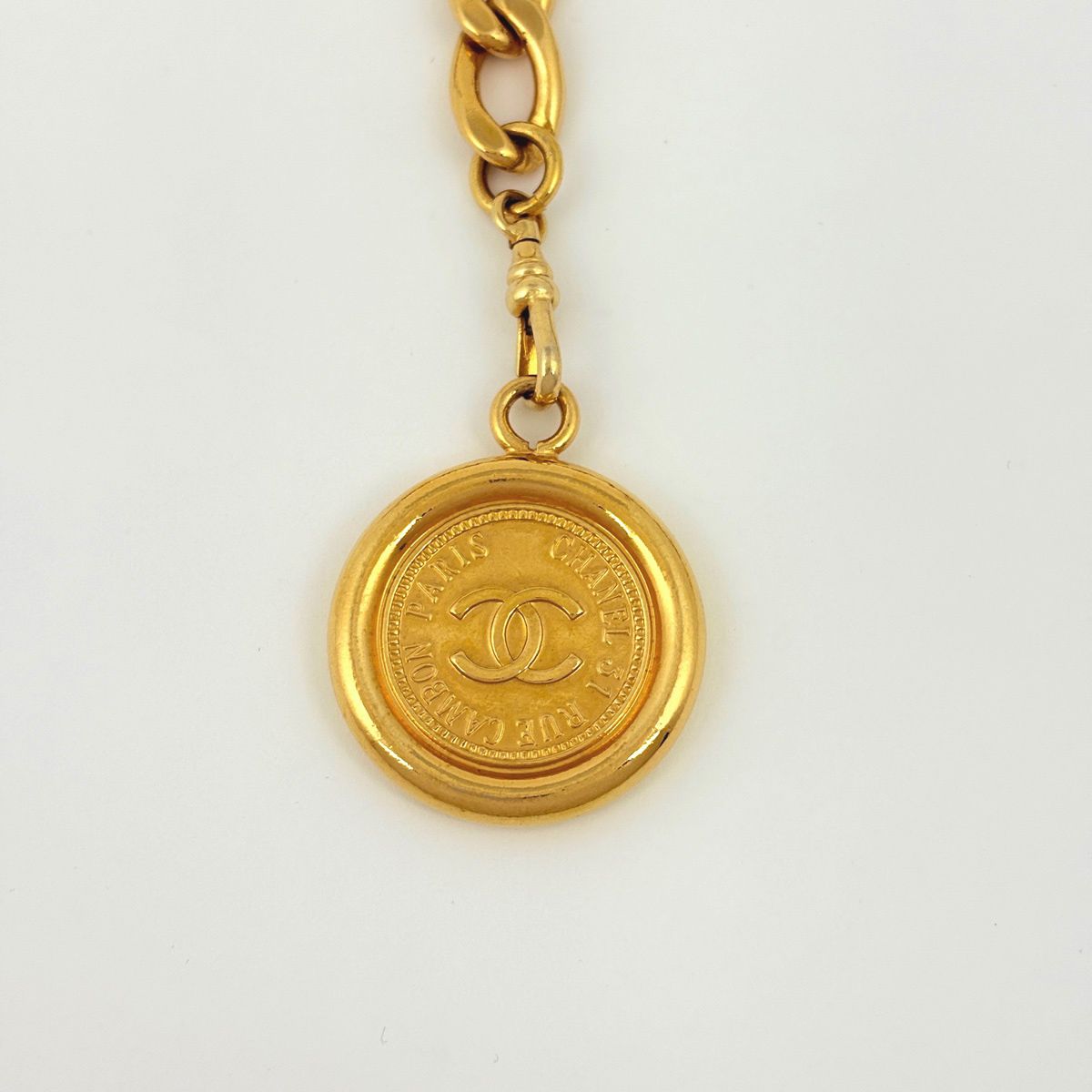 Chanel CC Logo Chain Belt Triple Strand Gold Plated — view 2