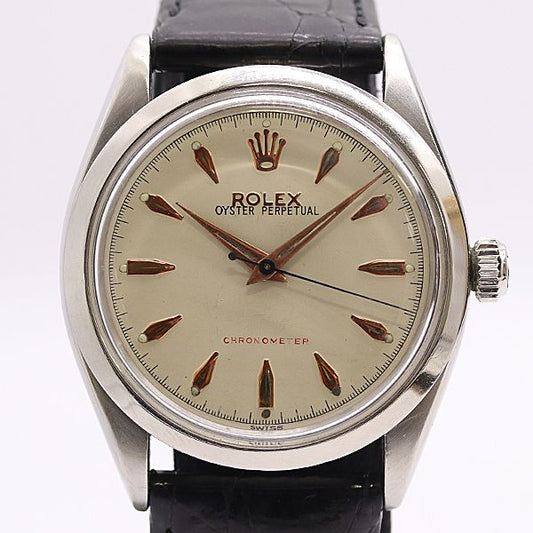 Rolex Oyster Perpetual Automatic Winding Ivory Dial Watch