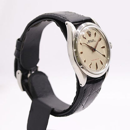 Rolex Oyster Perpetual Automatic Winding Ivory Dial Watch — view 2