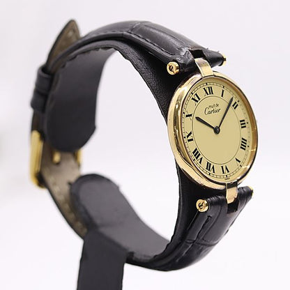 Cartier Must Vendome 17 Quartz Ivory Dial Watch — view 2