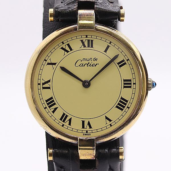 Cartier Must Vendome 17 Quartz Ivory Dial Watch
