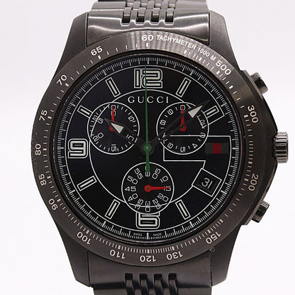 Gucci Timeless Chronograph 126.2 SS Quartz Black Dial Watch