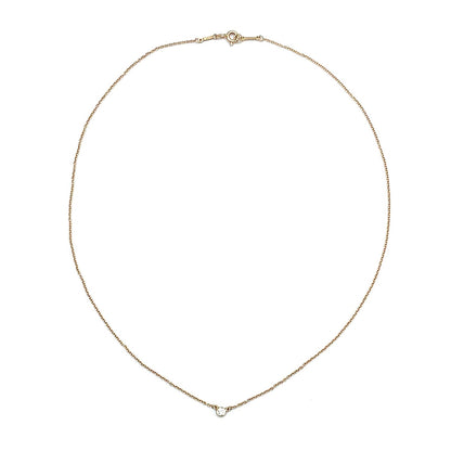 Tiffany & Co Diamond by the Yard Yellow Gold Clear Necklace — view 3