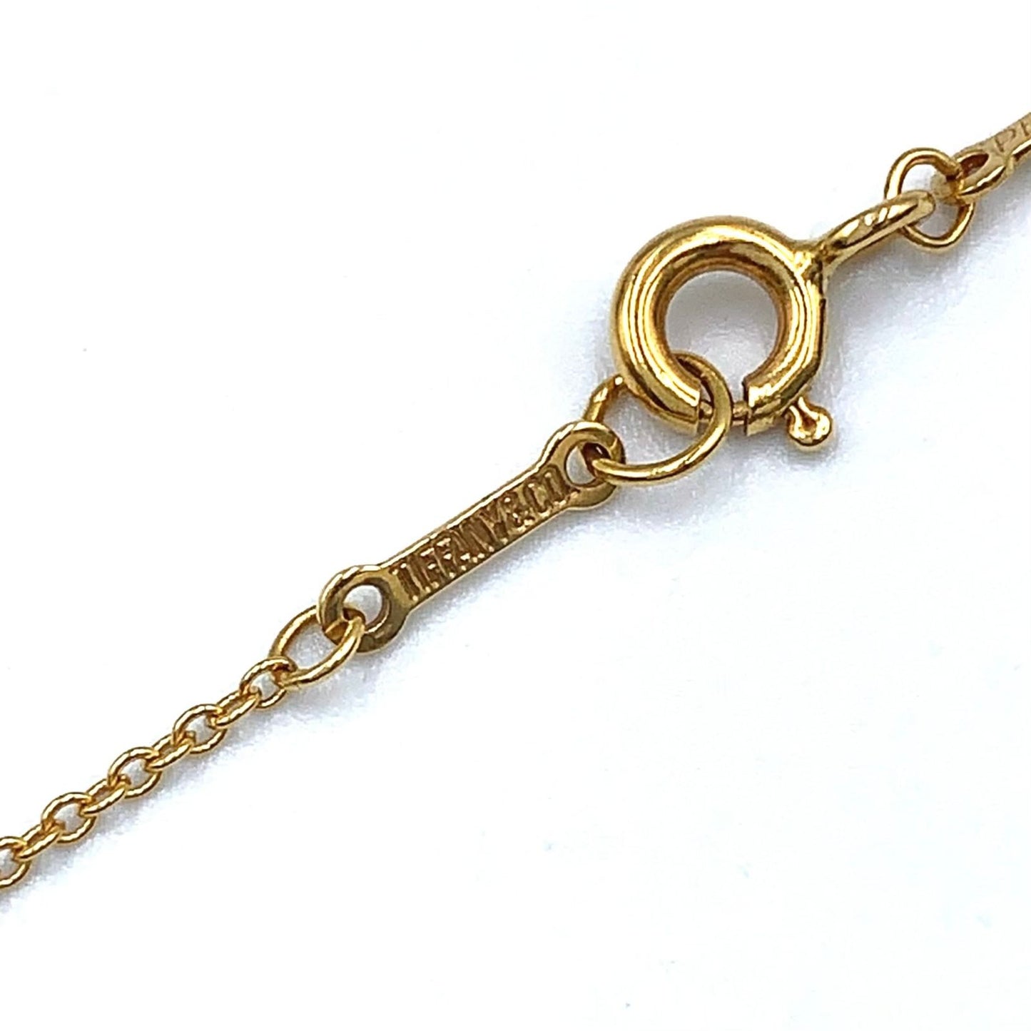 Tiffany & Co Diamond by the Yard Yellow Gold Clear Necklace — view 4