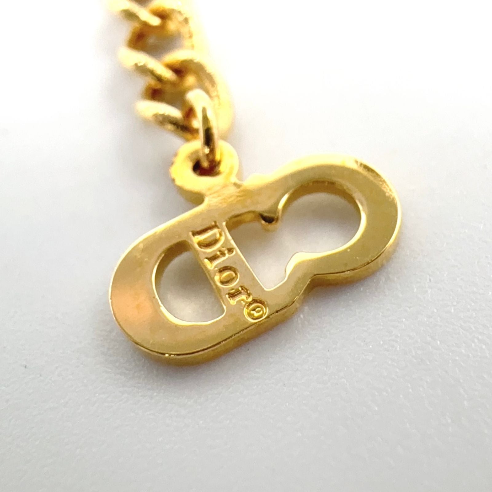 Dior CD Logo Gold Plated Necklace — view 5