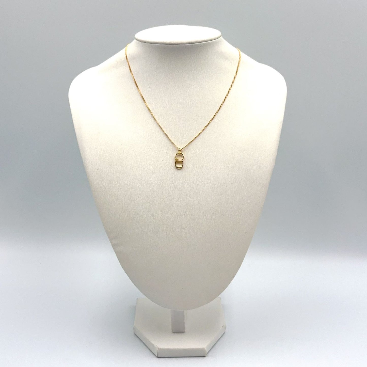 Dior CD Logo Gold Plated Necklace — view 9