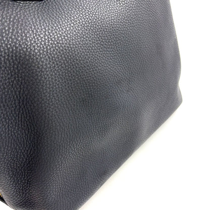 Prada Vitello Daino Leather Black Tote Gold — view 6