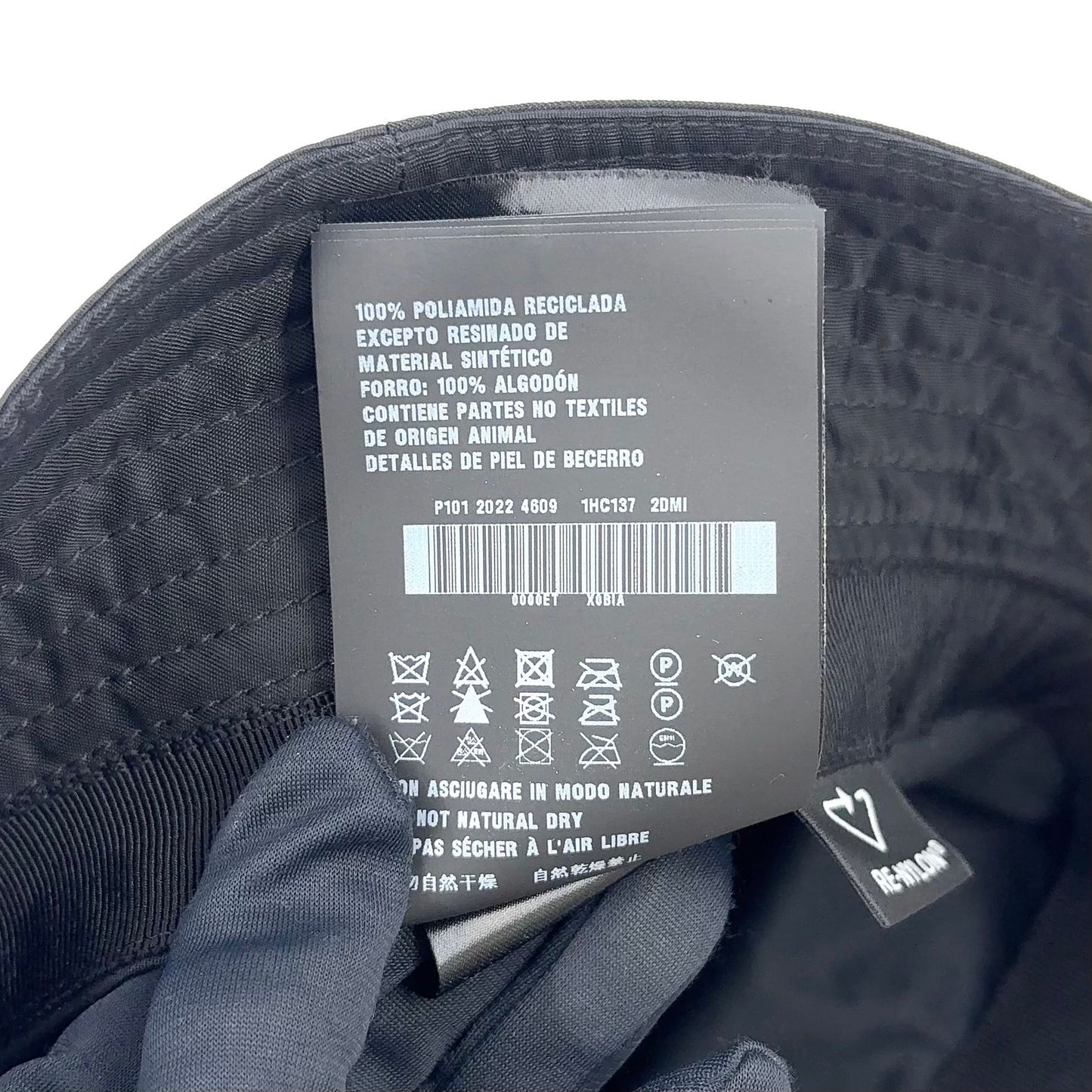 Prada Re-Nylon Black Hat Silver — view 5