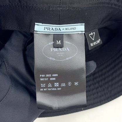 Prada Re-Nylon Black Hat Silver — view 4