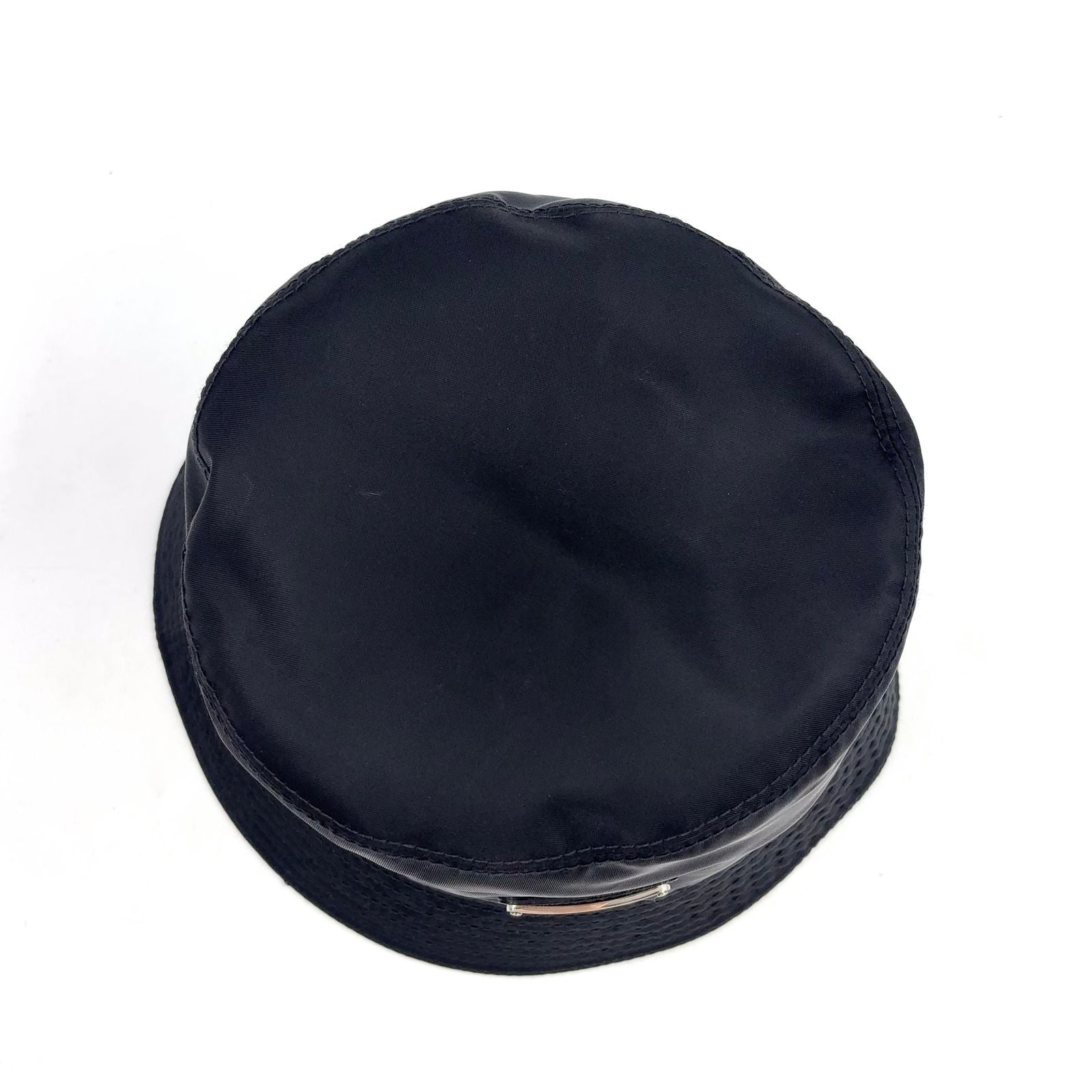 Prada Re-Nylon Black Hat Silver — view 3