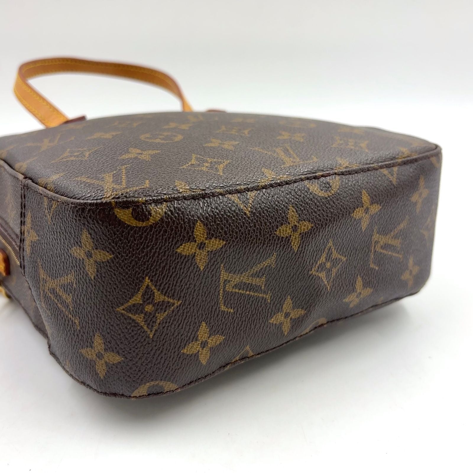 Louis Vuitton Spontini Monogram Leather Brown Light Handbag Gold — view 7