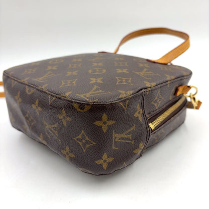 Louis Vuitton Spontini Monogram Leather Brown Light Handbag Gold — view 8