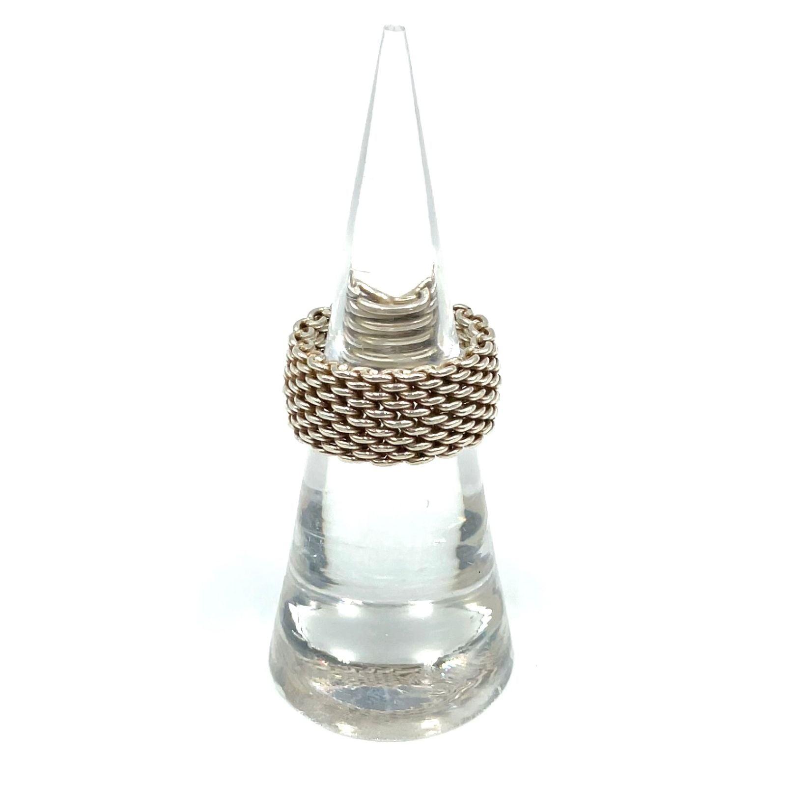 Tiffany & Co Somerset Mesh Silver Ring — view 4