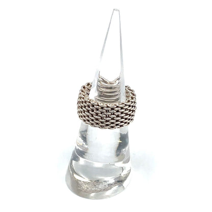 Tiffany & Co Somerset Mesh Silver Ring — view 5