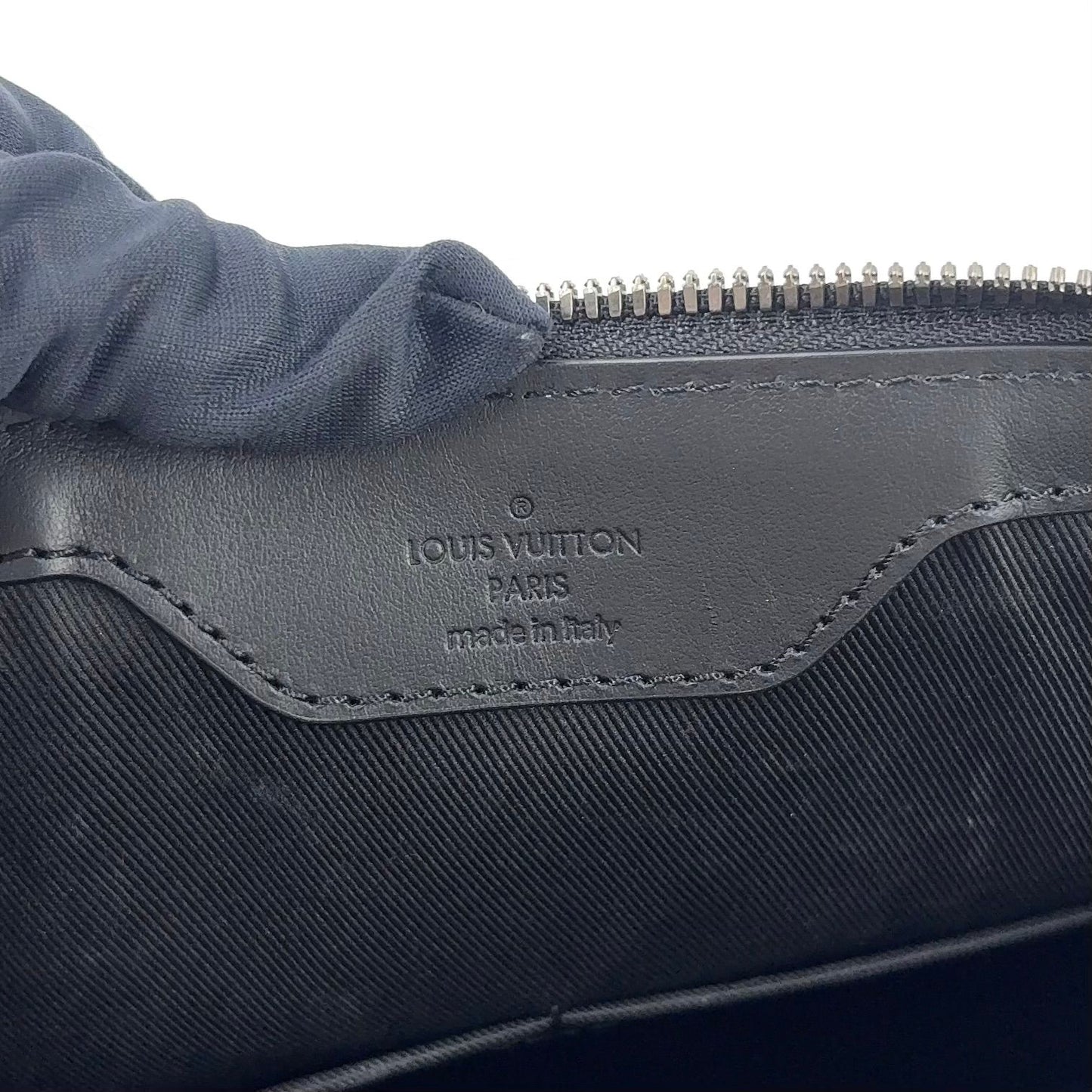 Louis Vuitton Sac Plat Cross 2-Way Shoulder Leather Black Handbag Silver — view 4