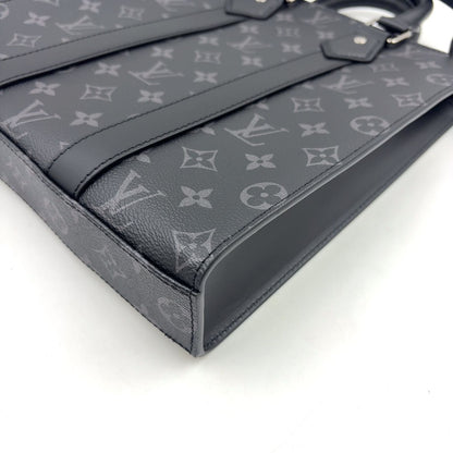 Louis Vuitton Sac Plat Cross 2-Way Shoulder Leather Black Handbag Silver — view 9