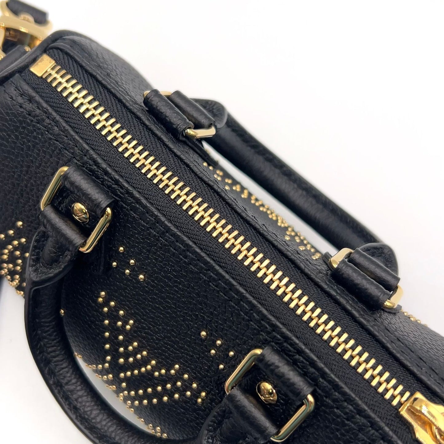 Louis Vuitton Nano Speedy Monogram Empreinte 2-Way Shoulder Leather Black — view 7