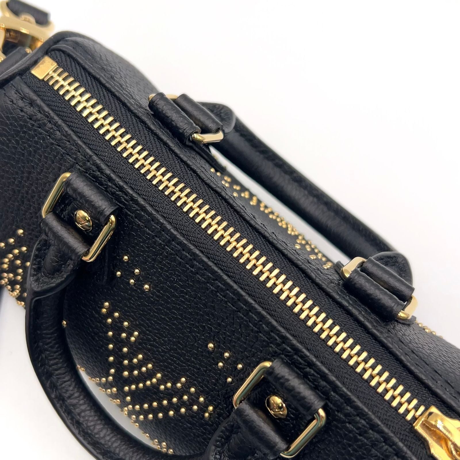 Louis Vuitton Nano Speedy Monogram Empreinte 2-Way Shoulder Leather Black — view 7