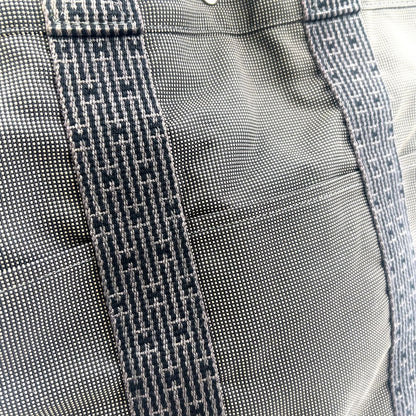 Hermes Her Line a Dos Canvas Dark Gray Backpack Silver — view 5