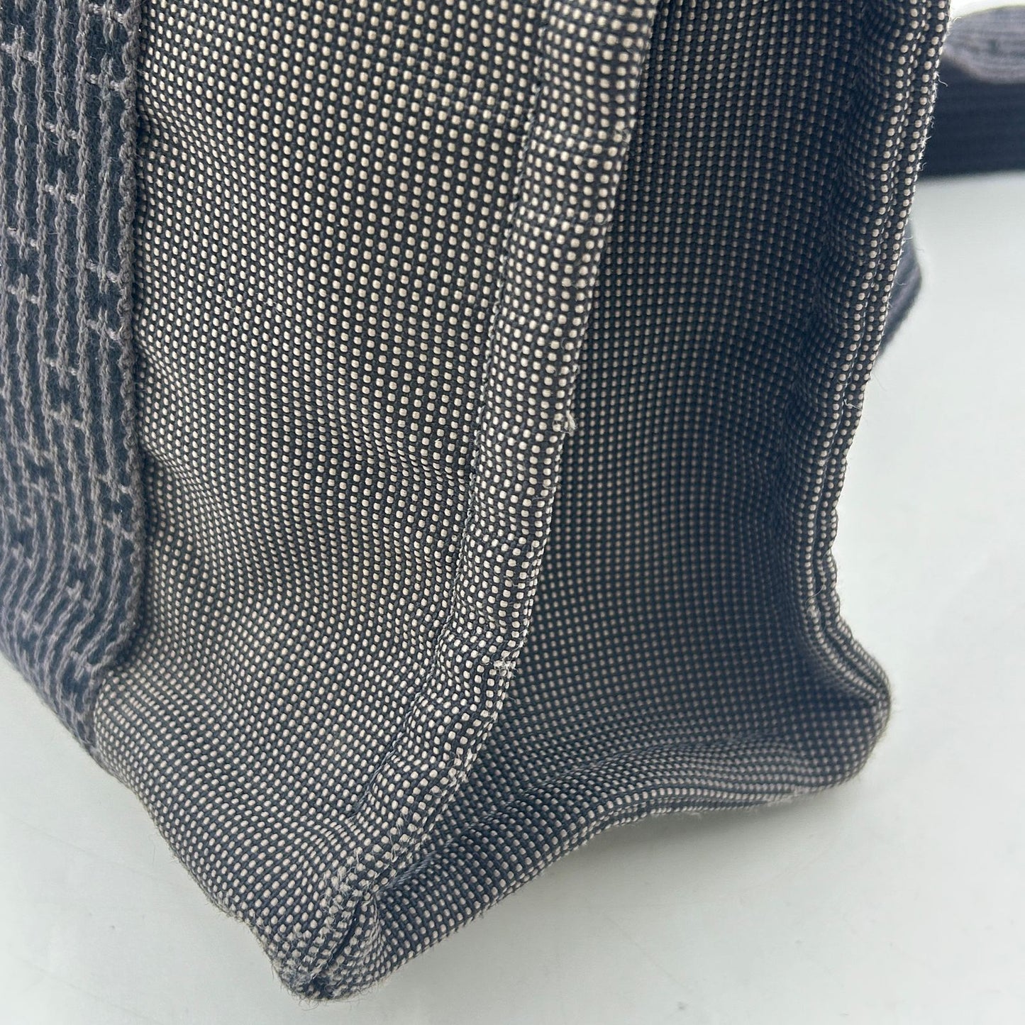 Hermes Her Line a Dos Canvas Dark Gray Backpack Silver — view 6