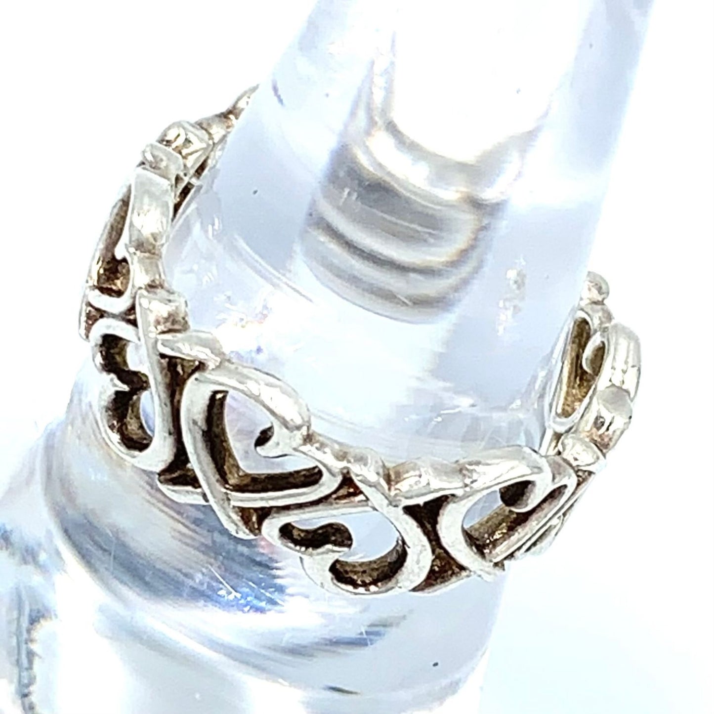 Tiffany & Co Paloma Picasso Loving Heart Band Silver Ring — view 8