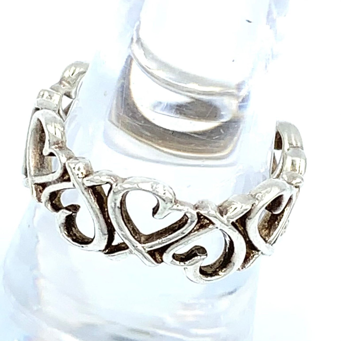 Tiffany & Co Paloma Picasso Loving Heart Band Silver Ring — view 7