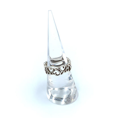 Tiffany & Co Paloma Picasso Loving Heart Band Silver Ring — view 6