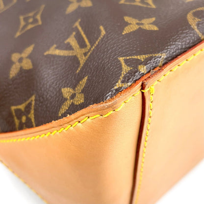 Louis Vuitton Cabas Piano Monogram Leather Brown Light Tote Gold — view 6