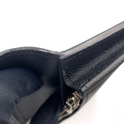 Louis Vuitton Portefeuille Brazza Epi Initial Leather Black Bifold Wallet Silver — view 8