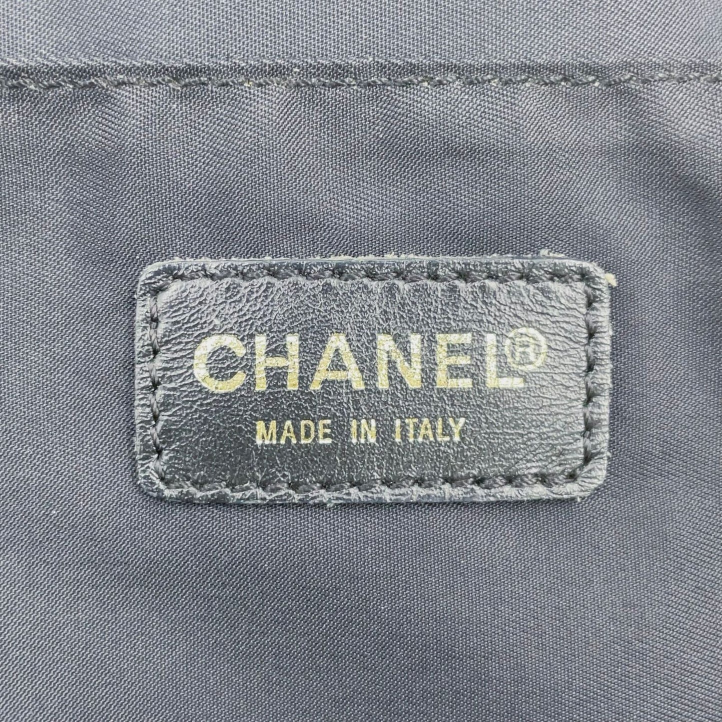 Chanel New Travel Line Briefcase Leather Nylon Black Business Gold — view 4
