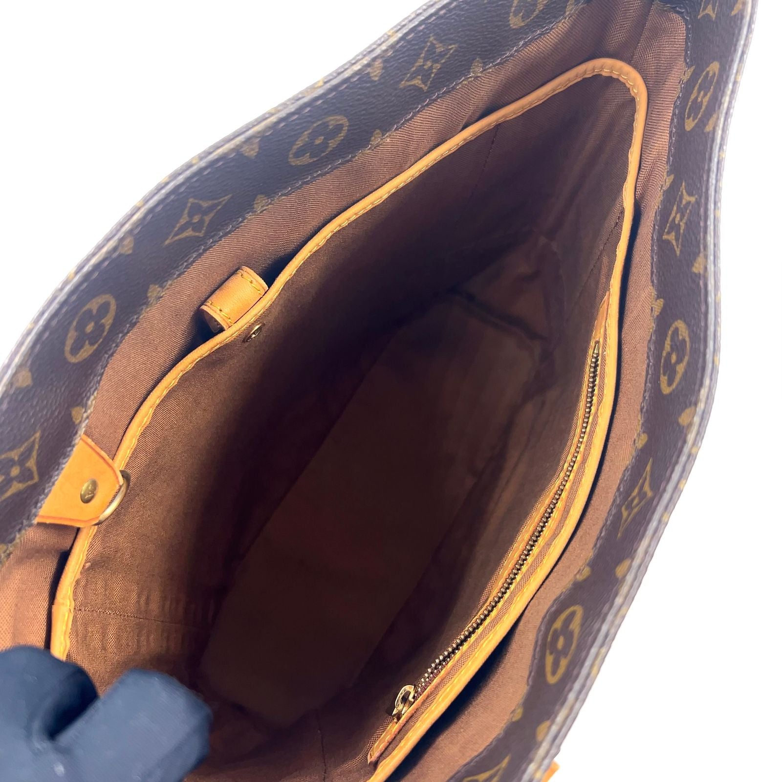 Louis Vuitton Vavin GM Monogram Leather Brown Tote Gold — view 3