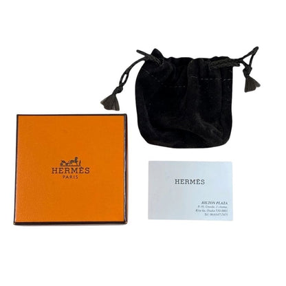 Hermes Medallion Collier de Chien Twilly Ring Scarf Metal Silver Accent — view 8