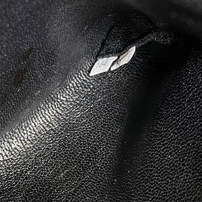 Prada Business Briefcase Triangle Logo Saffiano Leather Navy Silver Practical — view 9