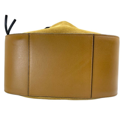 Loewe Hammock Bag Handbag Leather Suede Beige Black Feminine — view 7