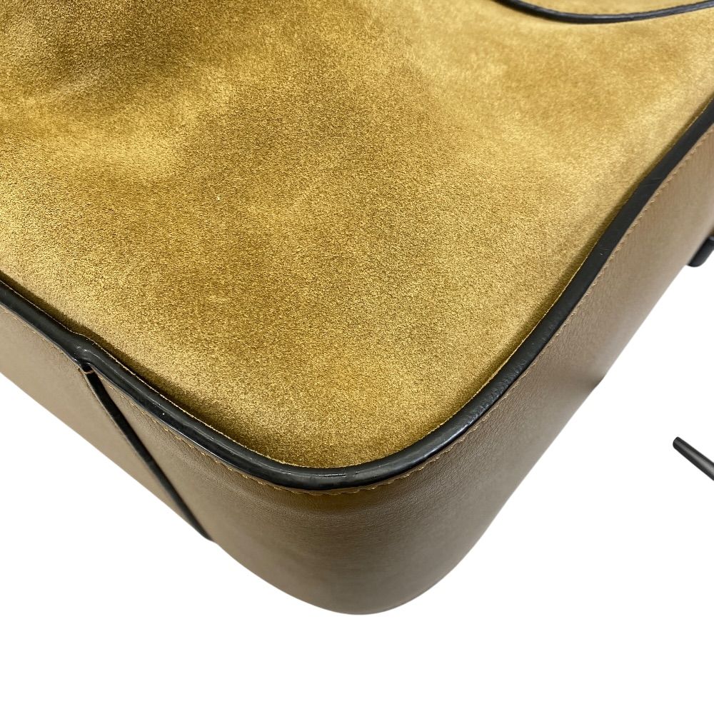 Loewe Hammock Bag Handbag Leather Suede Beige Black Feminine — view 6