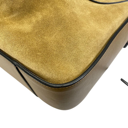Loewe Hammock Bag Handbag Leather Suede Beige Black Feminine — view 6