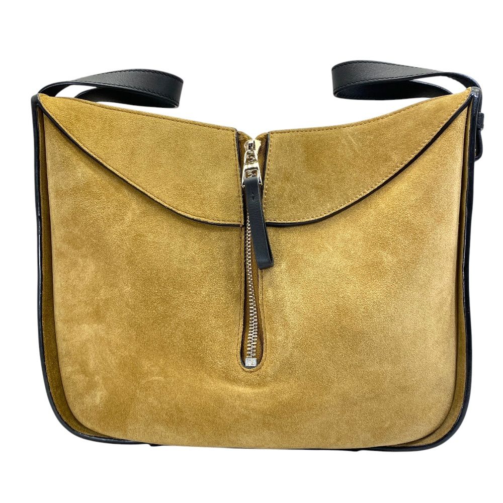 Loewe Hammock Bag Handbag Leather Suede Beige Black Feminine — view 2