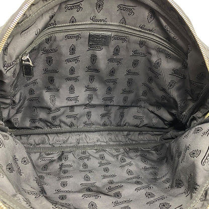 Gucci Guccissima Business Briefcase Handbag GG Logo Leather Black Practical — view 8