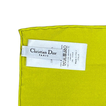 Dior Scarf Shawl D-flower Pop Silk 100% Purple Yellow Pink Gorgeous Feminine — view 7