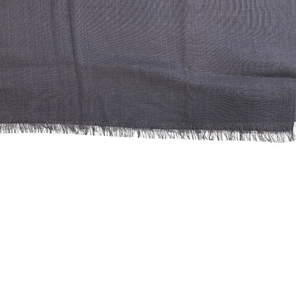 Dior Fringe Logo Scarf Shawl Silk Cashmere Gray Feminine — view 8