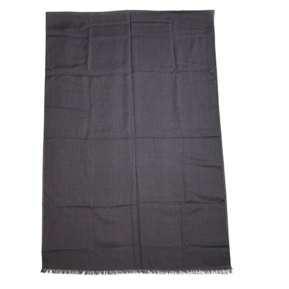 Dior Fringe Logo Scarf Shawl Silk Cashmere Gray Feminine — view 5
