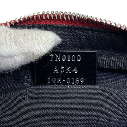Fendi Camera Bag Clutch Pouch FF Logo Leather Zucca Pattern Red Second — view 9