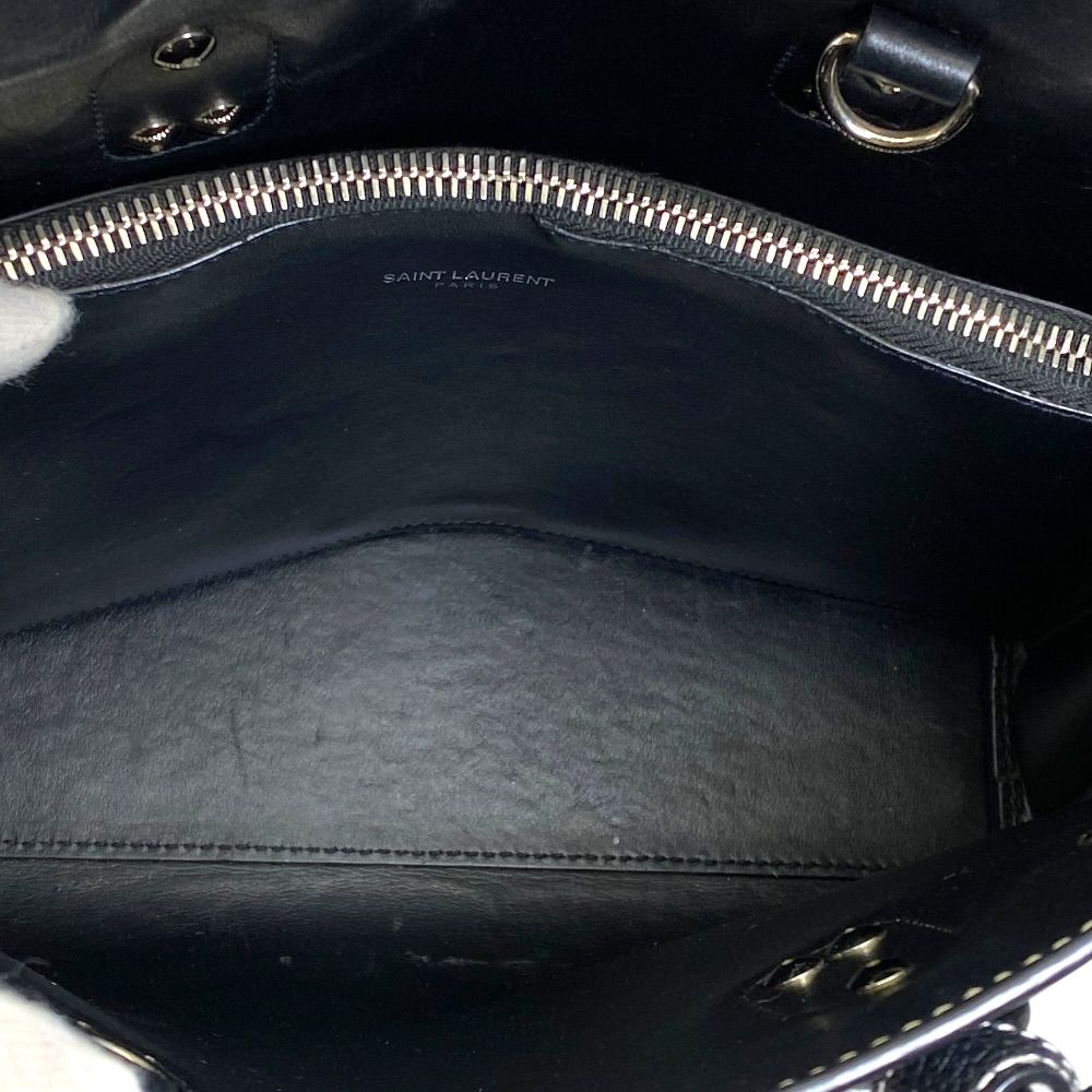 Saint Laurent Paris Sac de Jour Baby Sac Gray Leather Black 2-Way Shoulder — view 8