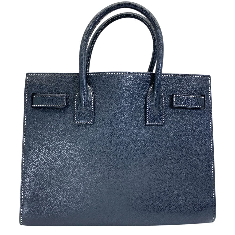 Saint Laurent Paris Sac de Jour Baby Sac Gray Leather Black 2-Way Shoulder — view 2