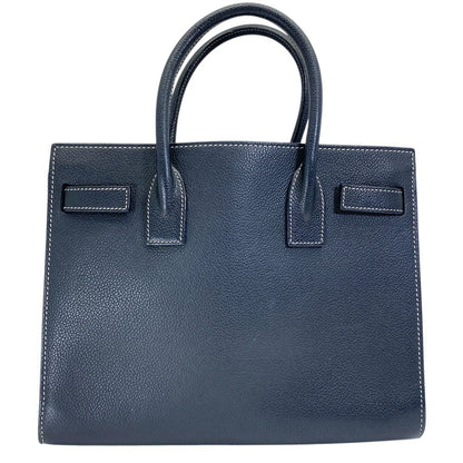 Saint Laurent Paris Sac de Jour Baby Sac Gray Leather Black 2-Way Shoulder — view 2