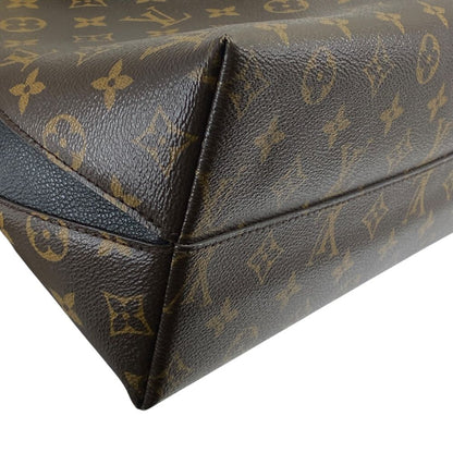 Louis Vuitton Alma Intu 2-Way Shoulder Bag Monogram Macassar Leather Black Brown — view 4