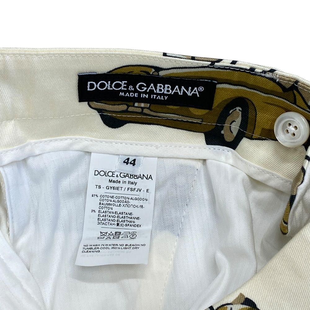 Dolce & Gabbana Stretch Cotton Pants Cropped Fsfjv White Smart Comfortable — view 4