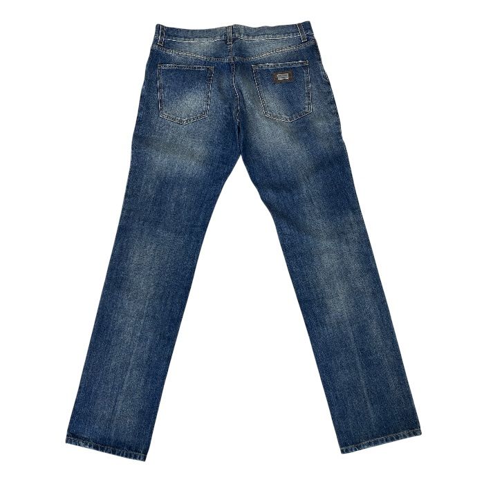 Dolce & Gabbana Distressed Denim Pants Washed Cotton Blue Smart Comfortable — view 2