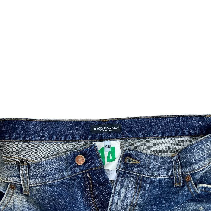 Dolce & Gabbana Distressed Denim Pants Washed Cotton Blue Smart Comfortable — view 4