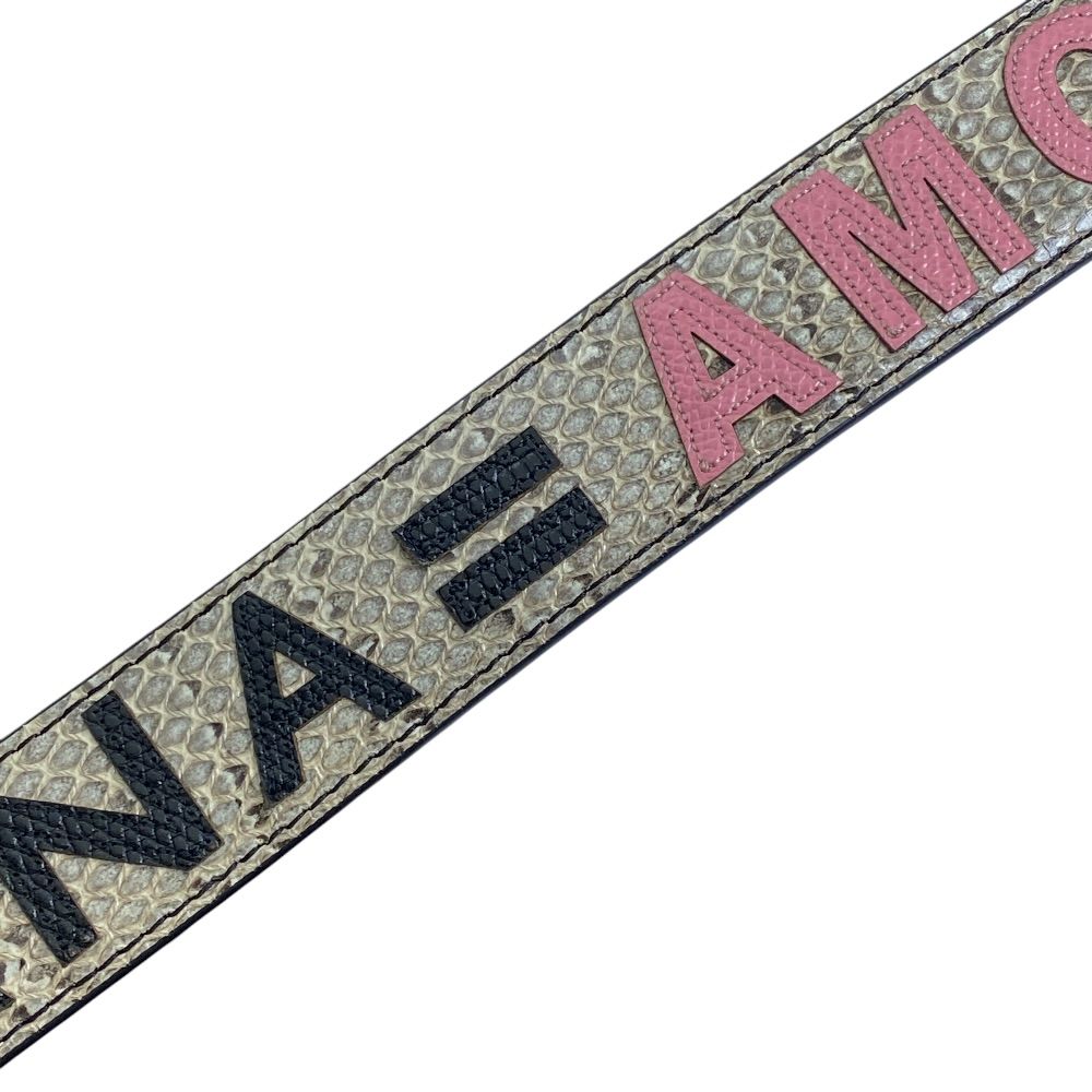 Dolce & Gabbana Bag Strap Leather Gray Multicolor Accent — view 3